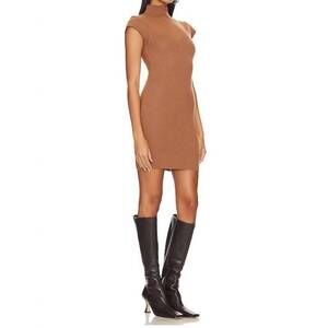 NEW LINE AND DOT rumi sweater mini dress in cafe